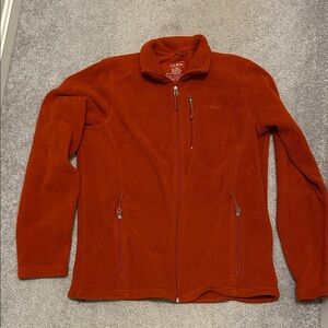 L.L. Bean Men's Rust Fleece Jacket